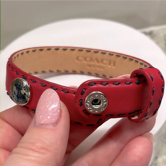 Coach Nautical Leather Bracelet NWOT - Picture 5 of 6